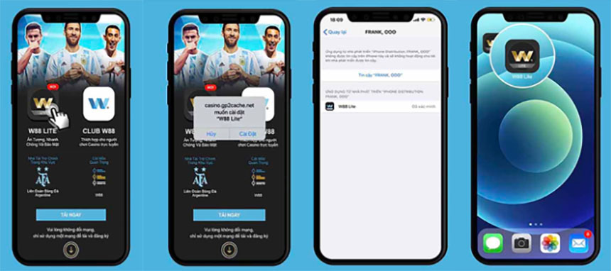 Tải app W88 cho điện thoại iOS